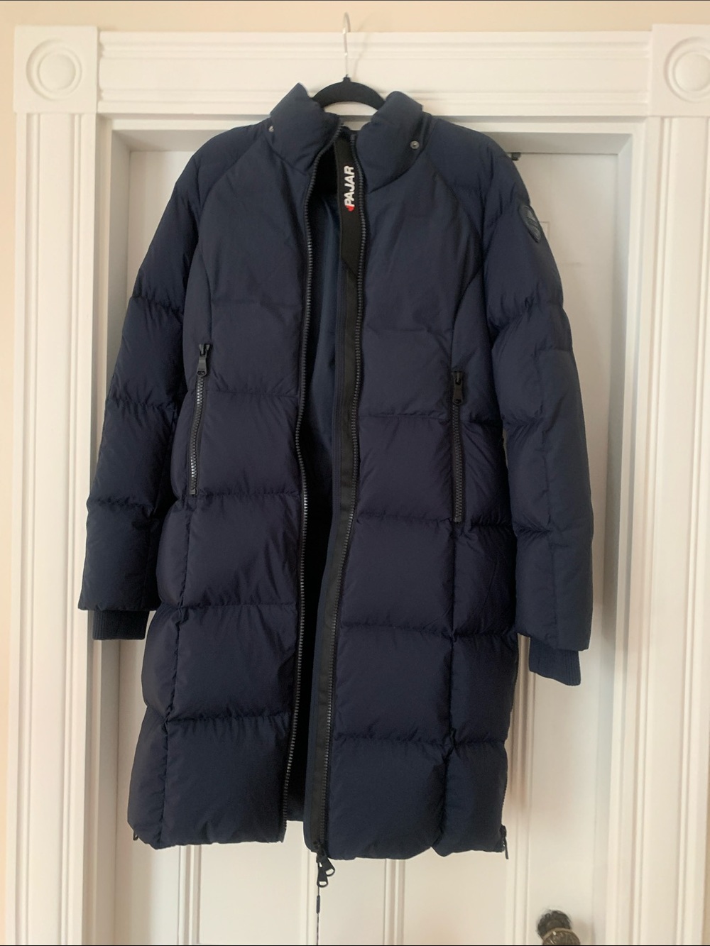 Pajar Women's Navy Long Quilted Puffer Coat